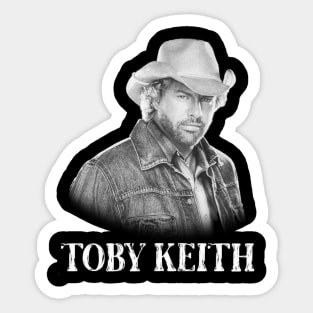 Toby Keith - Vintage Sticker